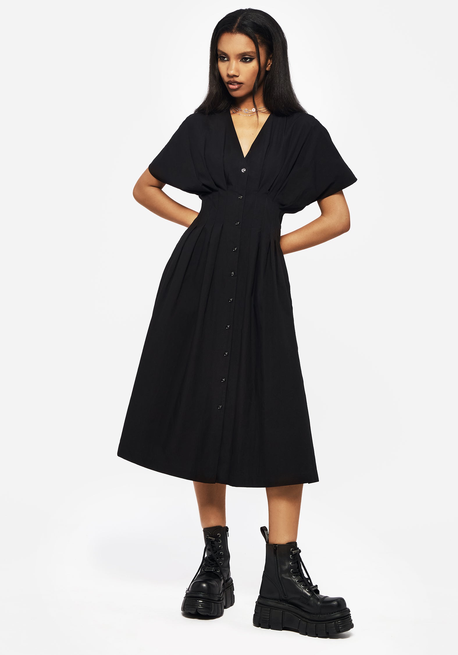 Finis Cotton Button Up Midi Shirt Dress | Disturbia - Shop Women's ...