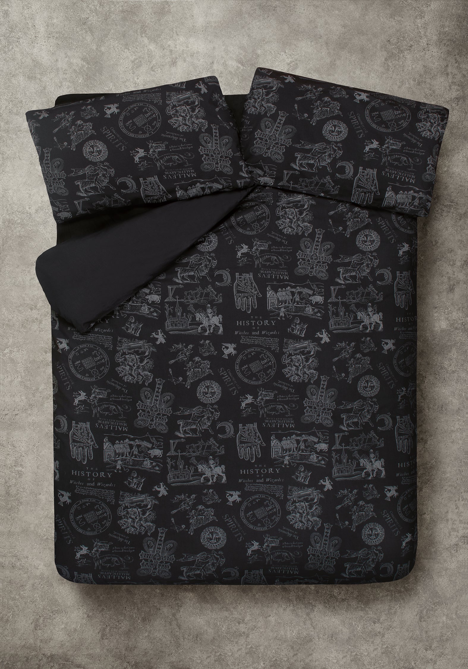 Heresy Woodcut Print Cotton Bedding Set - US King