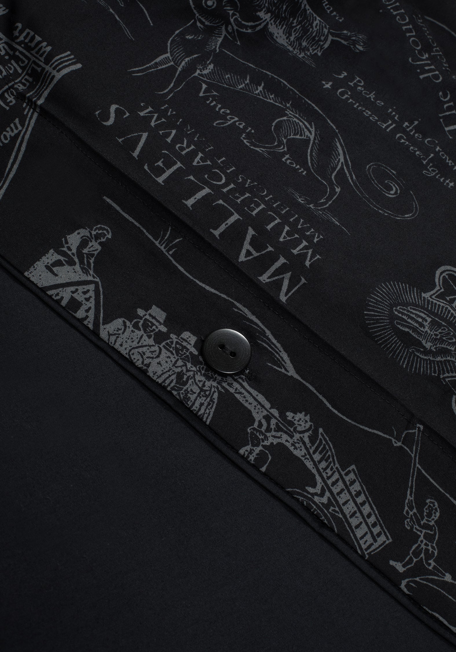 Heresy Woodcut Print Cotton Bedding Set - US King
