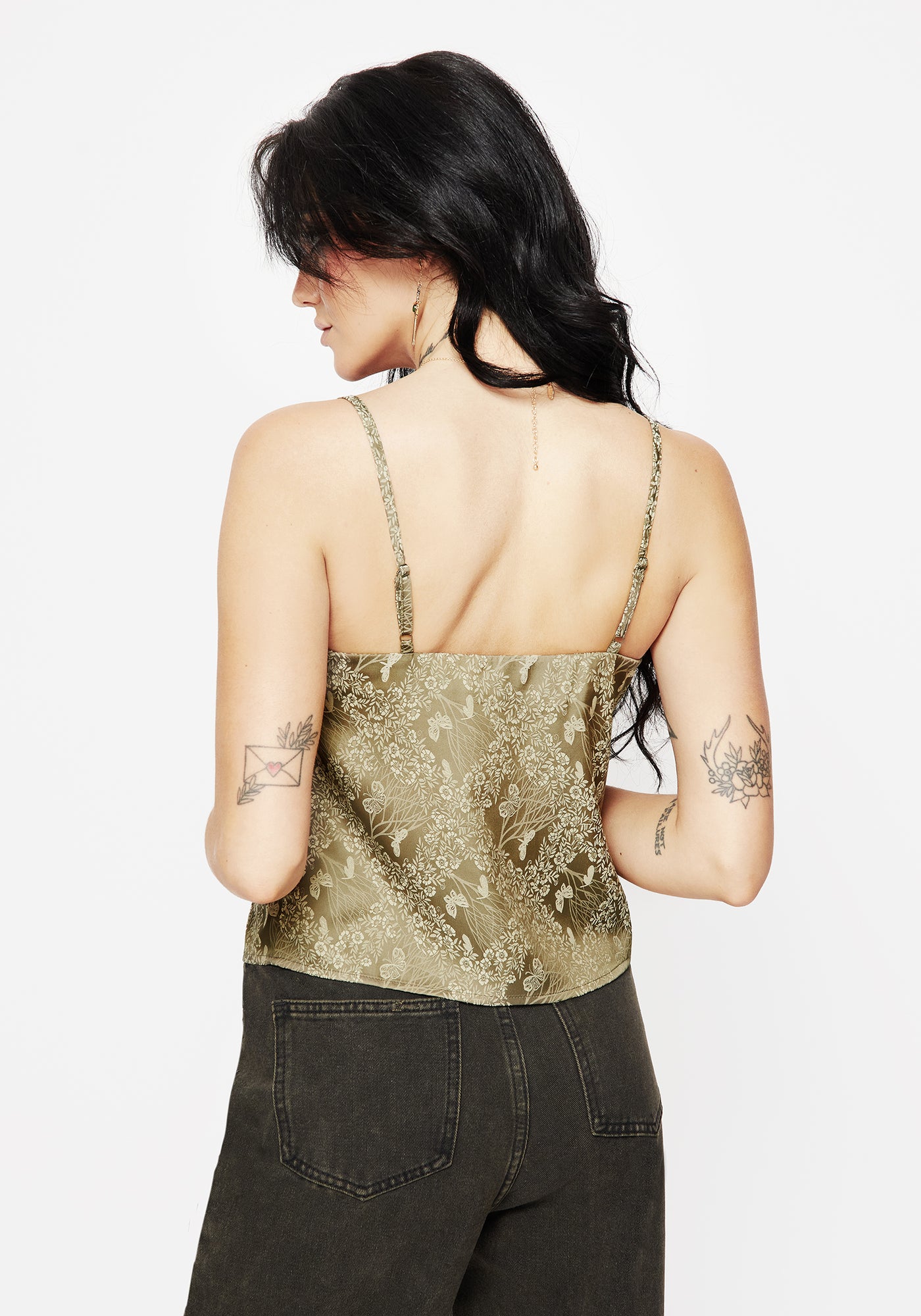 Yara Floral Print Lace Trim Cami Top | Disturbia - Shop Women's