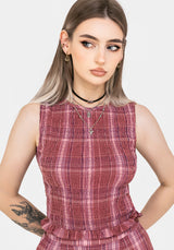 Zorina Cotton Shirred Vest Top