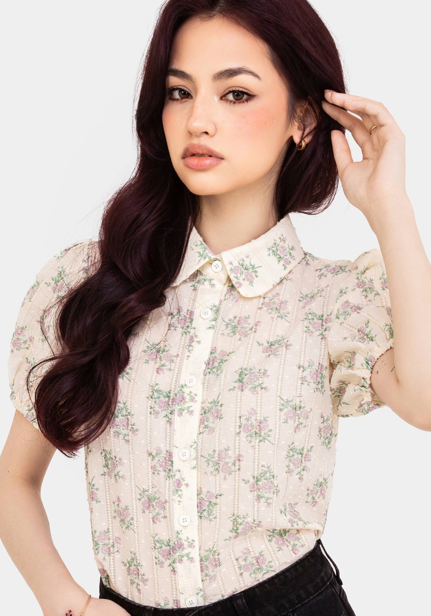 Pleasance Cotton Puff Sleeve Blouse | Disturbia - Shop Women's