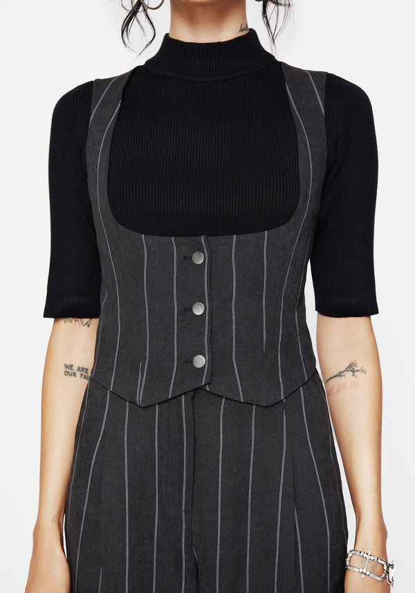 Bellum Stripe Tailored Waistcoat