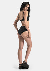 Comet Celestial Printed Balconette Bikini Top