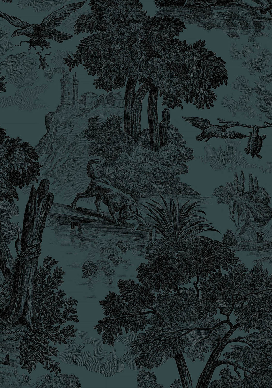 Solara Toile Print Maxi Skirt