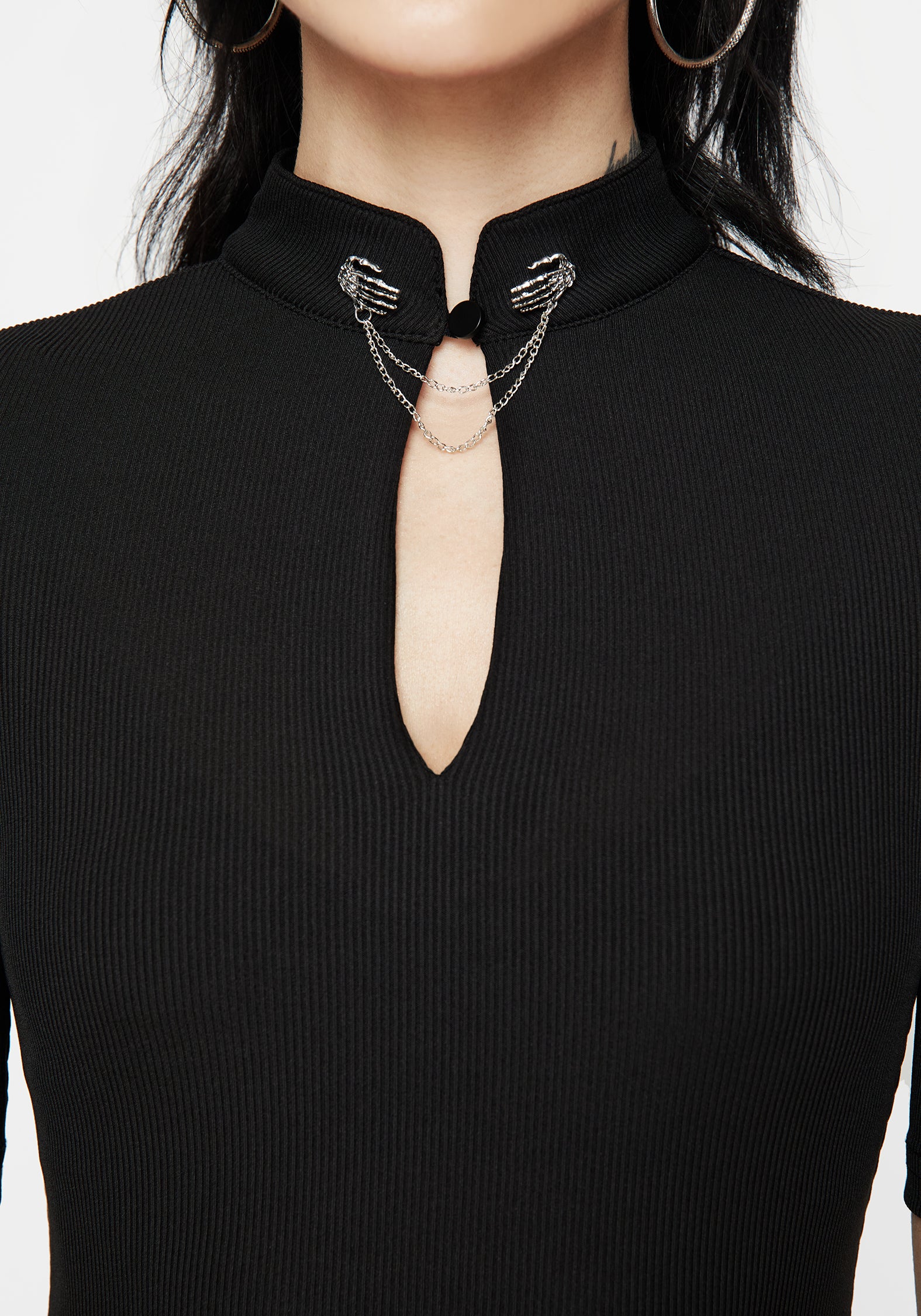 Chiromancy Choker Collar Top | Disturbia - Shop Women's Gothic