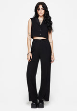 Thora Embroidered Crop Waistcoat