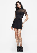 Lauma Faux Suede Corset Top