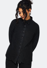 Ceres Cotton Moth Broderie Hem Shirt