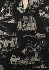 Lacelle Cotton Smock Print Blouse