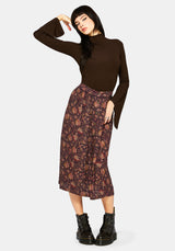 Amata Flared Sleeve Top - Brown