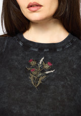 Despair Cotton Embroidered Washed Jersey Tank Top