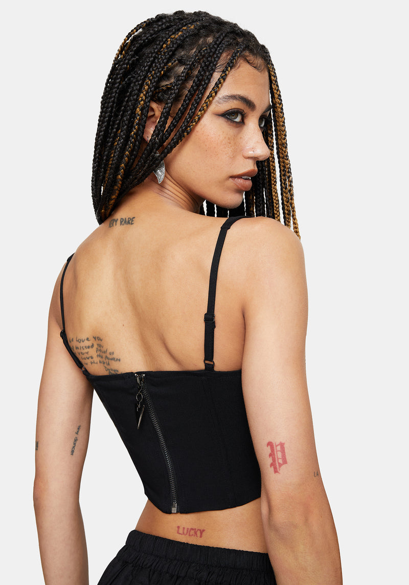 Miranda Lace Up Corset Top – Disturbia