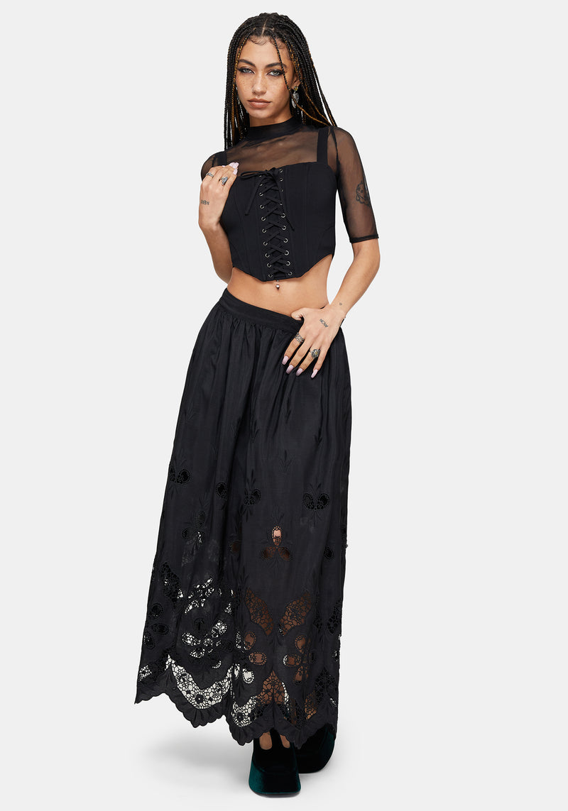 Miranda Lace Up Corset Top – Disturbia