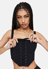 Miranda Lace Up Corset Top