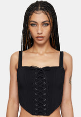 Miranda Lace Up Corset Top