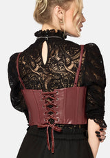 Rouvelle PU Red Corset