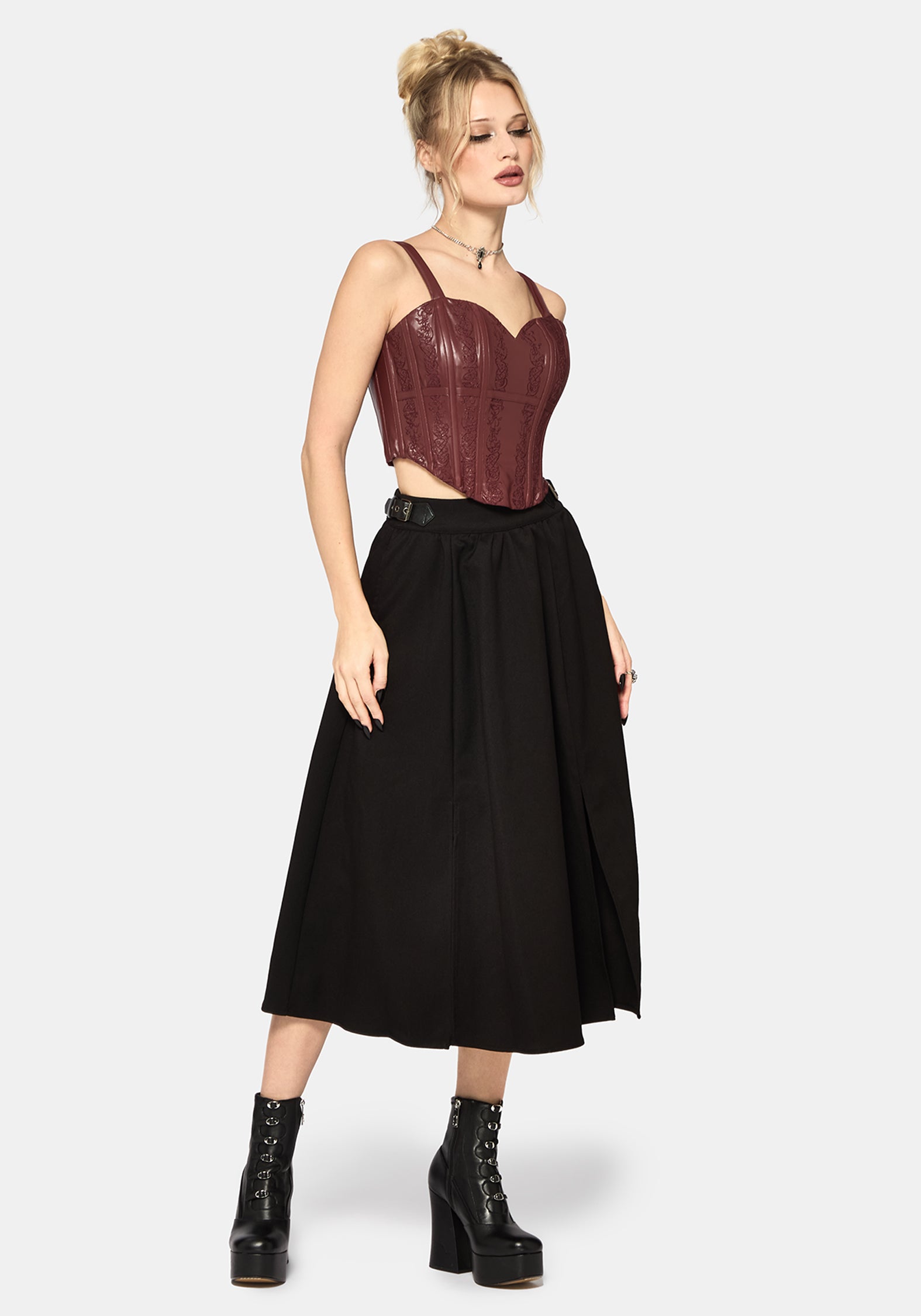 Rouvelle PU Red Corset