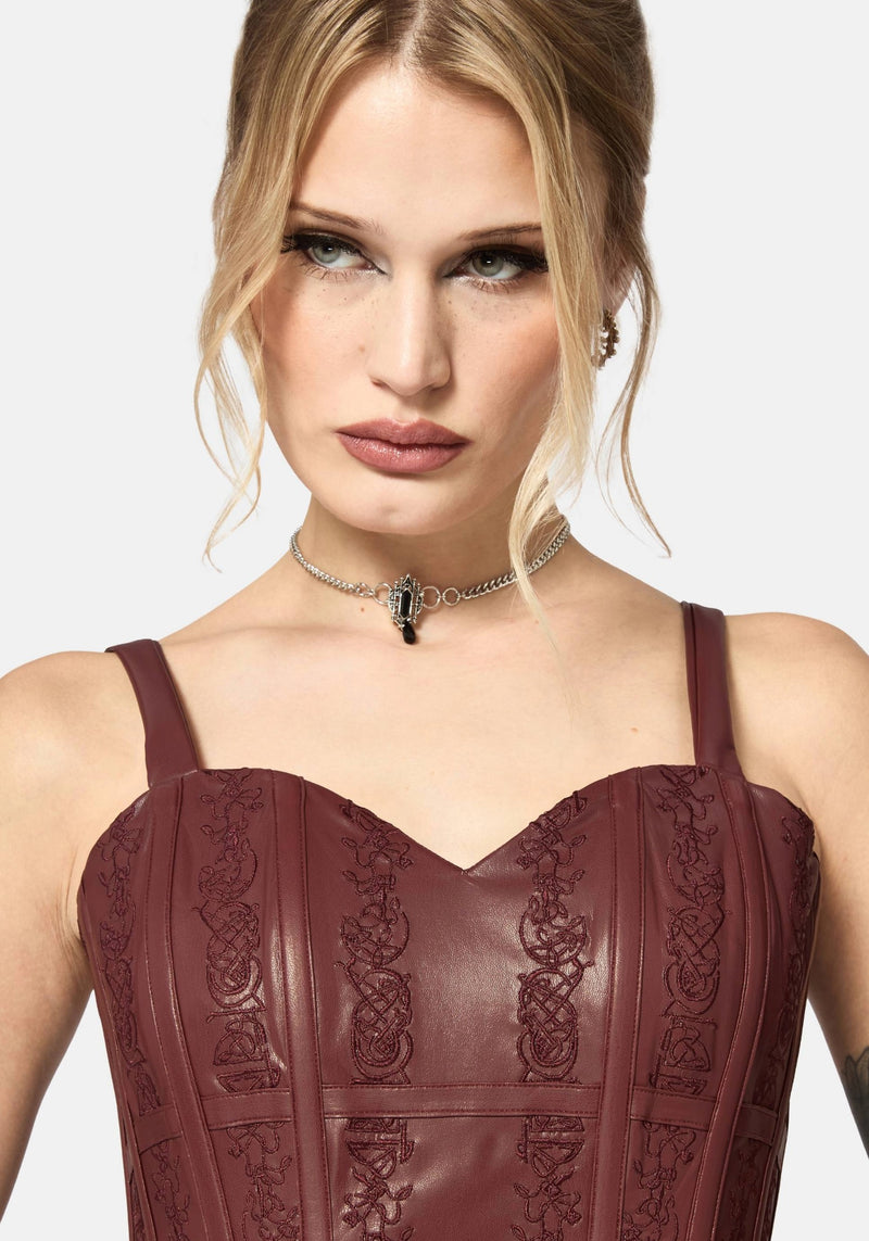 Rouvelle PU Red Corset – Disturbia
