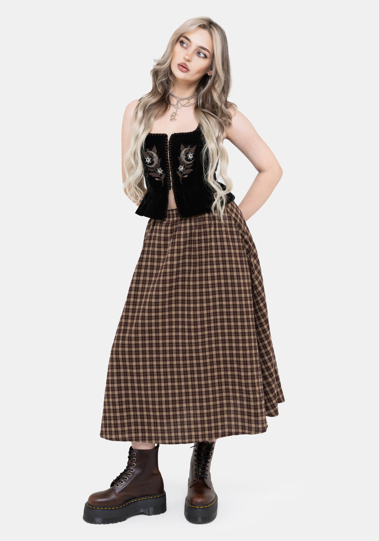 Eria Celestial Embroidered Waistcoat Corset