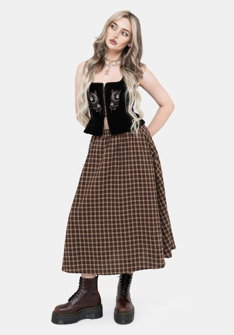 Eria Celestial Embroidered Waistcoat Corset