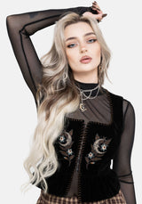 Eria Celestial Embroidered Waistcoat Corset