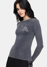 Wyn Dragon Long Sleeved Fitted Tee