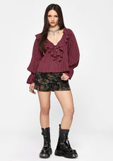 Rue Stripe Voile Pirate Blouse