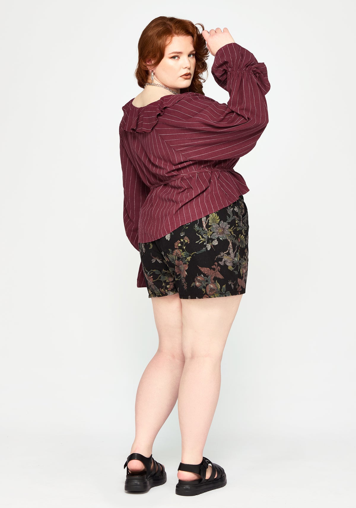 Rue Stripe Voile Pirate Blouse