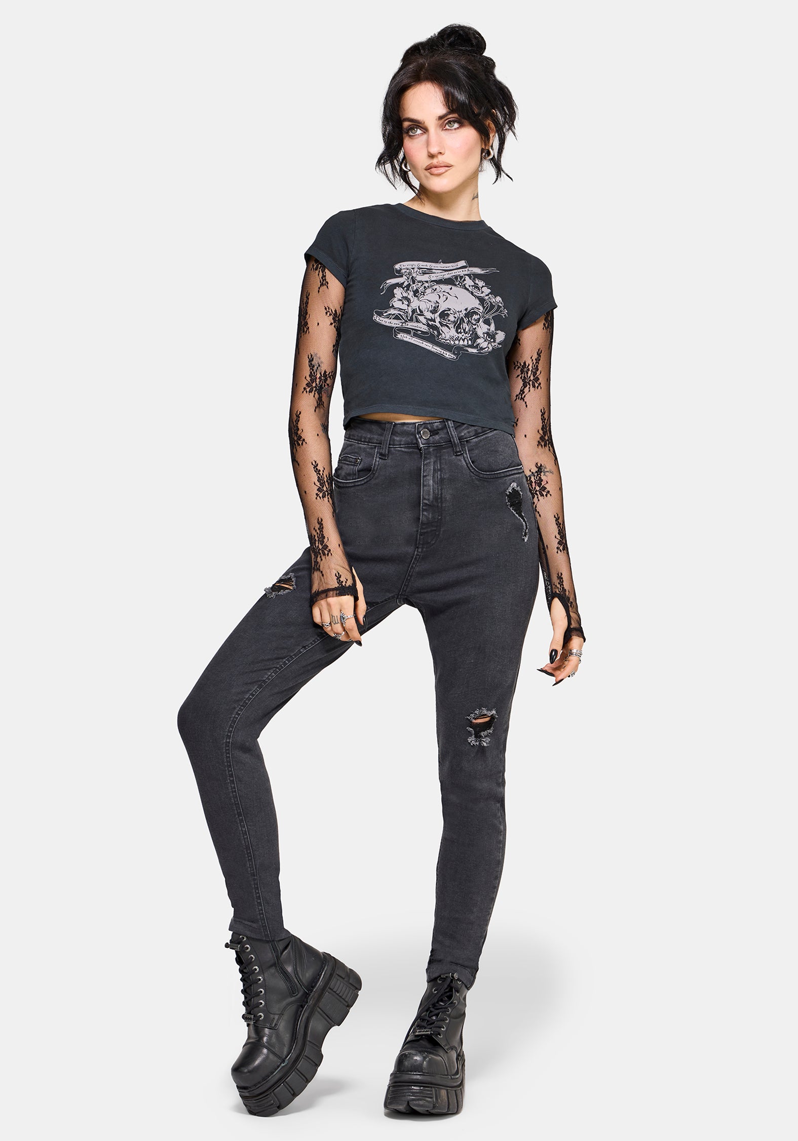 Deadly Blossom Short Sleeve Baby Tee