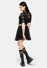 Rose Riot Flock Mesh Top