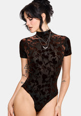 Dakota Devore Velour Bodysuit