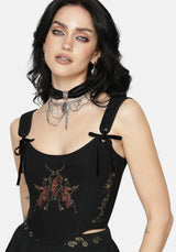 Phoenix Embroidered Corset Top