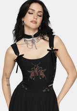 Phoenix Embroidered Corset Top