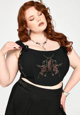 Phoenix Embroidered Corset Top