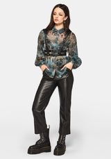Thalassa Print Chiffon Shirt