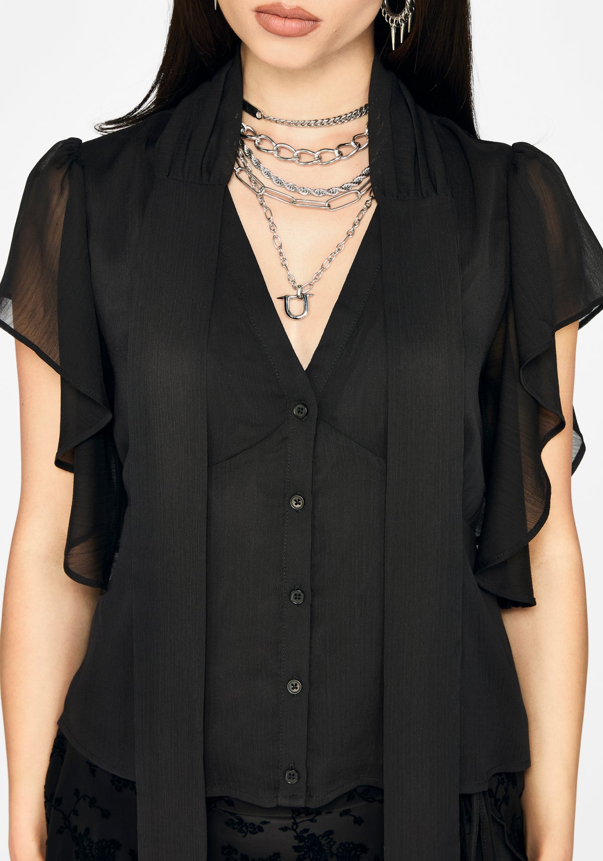 Fia Tie Neck Blouse