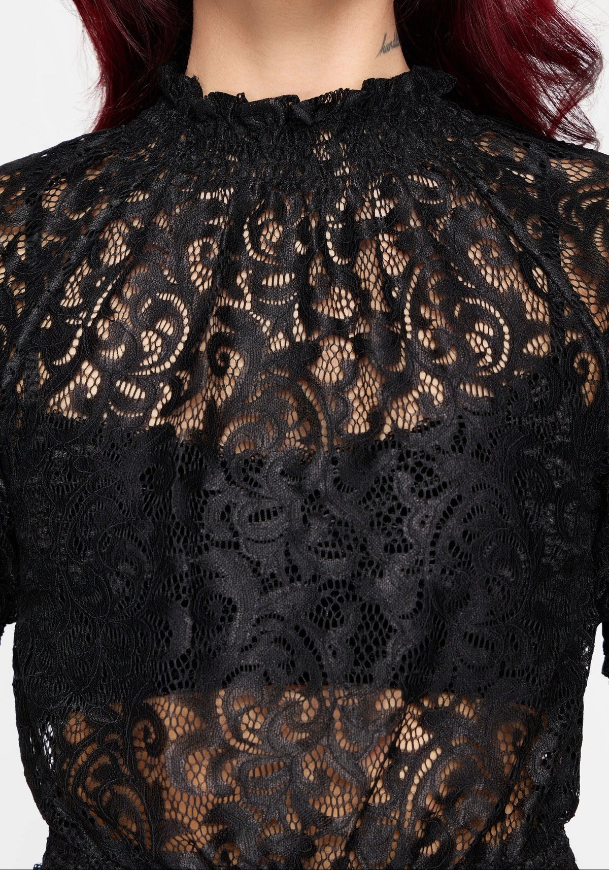 Mave Shirred Lace Blouse