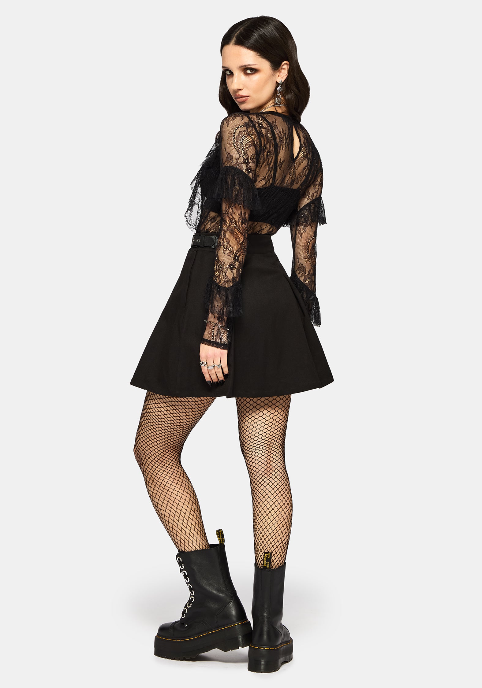Cecilia Lace Ruffle Top