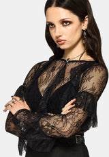 Cecilia Lace Ruffle Top