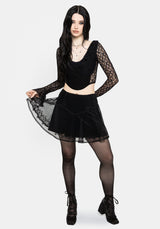 Mila Long Sleeve Lace Corseted Top