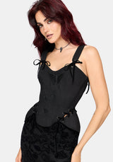 Ember Moth Embroidered Corset Top
