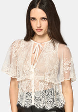 Ania Lace Cape Top