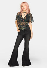 Atilla Print Chiffon Blouse