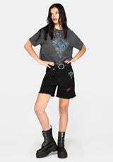 Lunar Sword Embroidered Boxy Tee