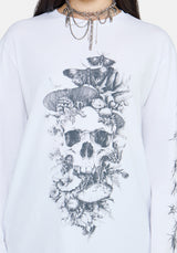 Skulla Long Sleeve Oversized T-Shirt