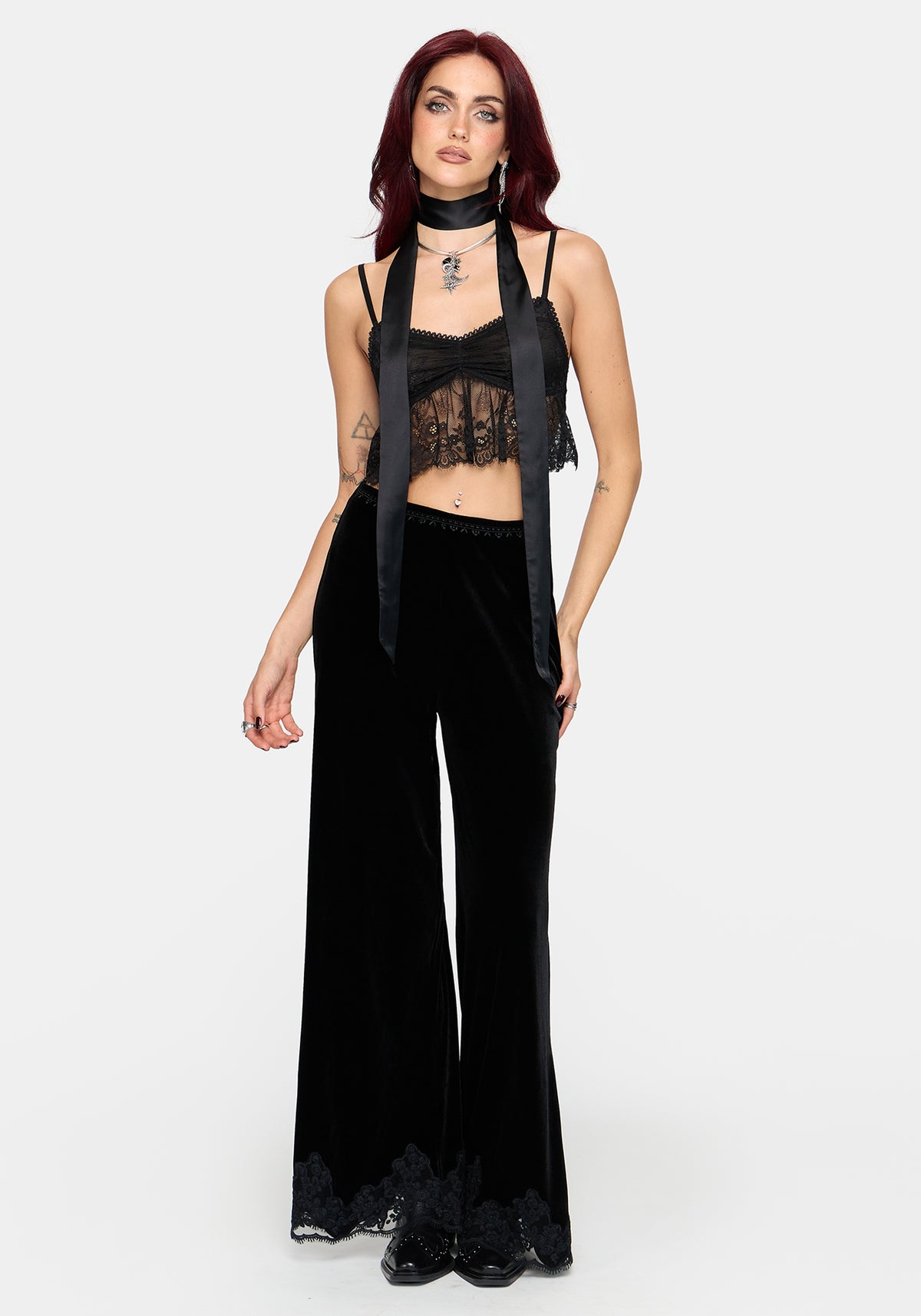 Senna Lace Babydoll Cami Top