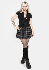 Alina Stripe Bengaline Eyelet Shirt US 2