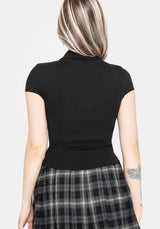 Alina Stripe Bengaline Eyelet Shirt US 2