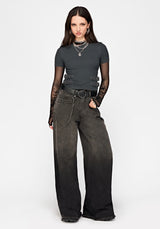Lexie Ribbed Short Sleeve Buckle Top